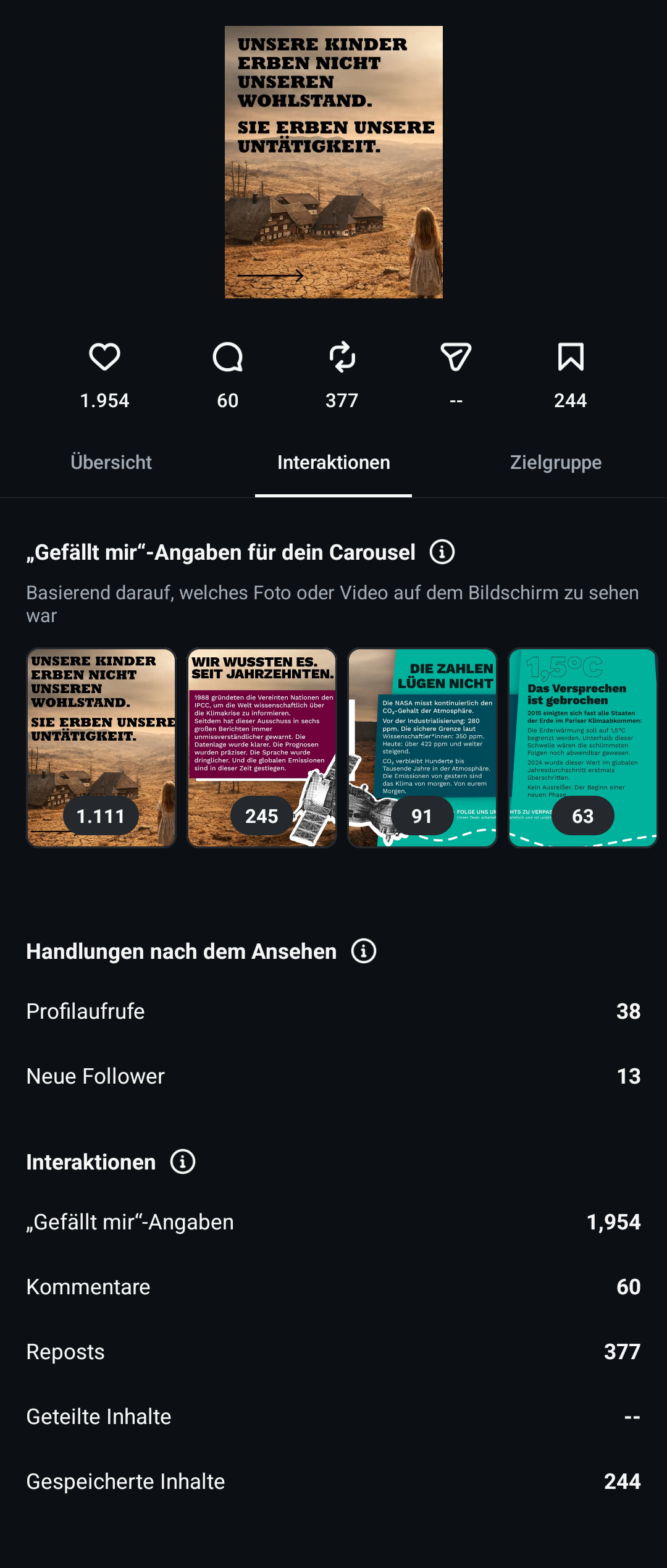 Unsere Kinder – Interaktionen